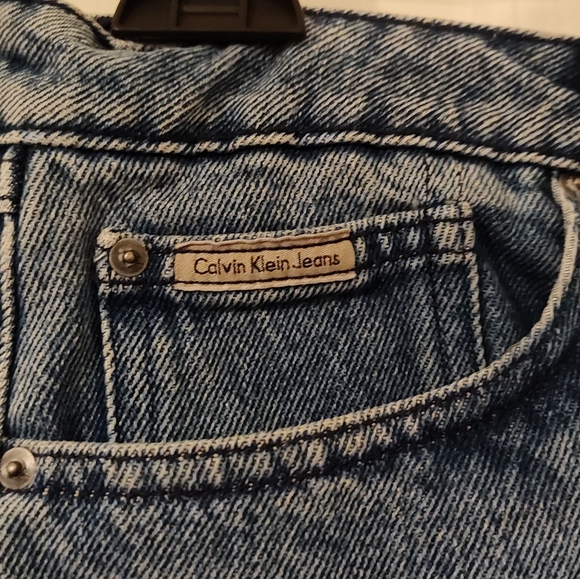 Calvin Klein Jeans Mini Denim Jean Skirt, Size Medium Wash Blue, 100% Cotton - Picture 3 of 10